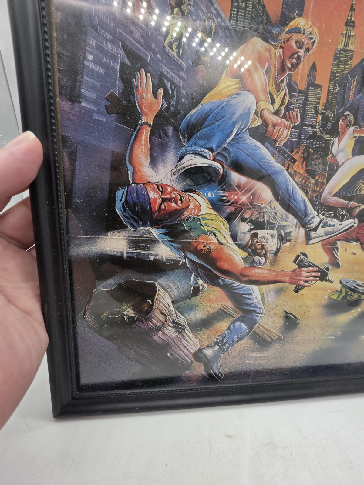 Streets of Rage Video Game Original Poster 11×15 Framed In Glass Sega Genesis