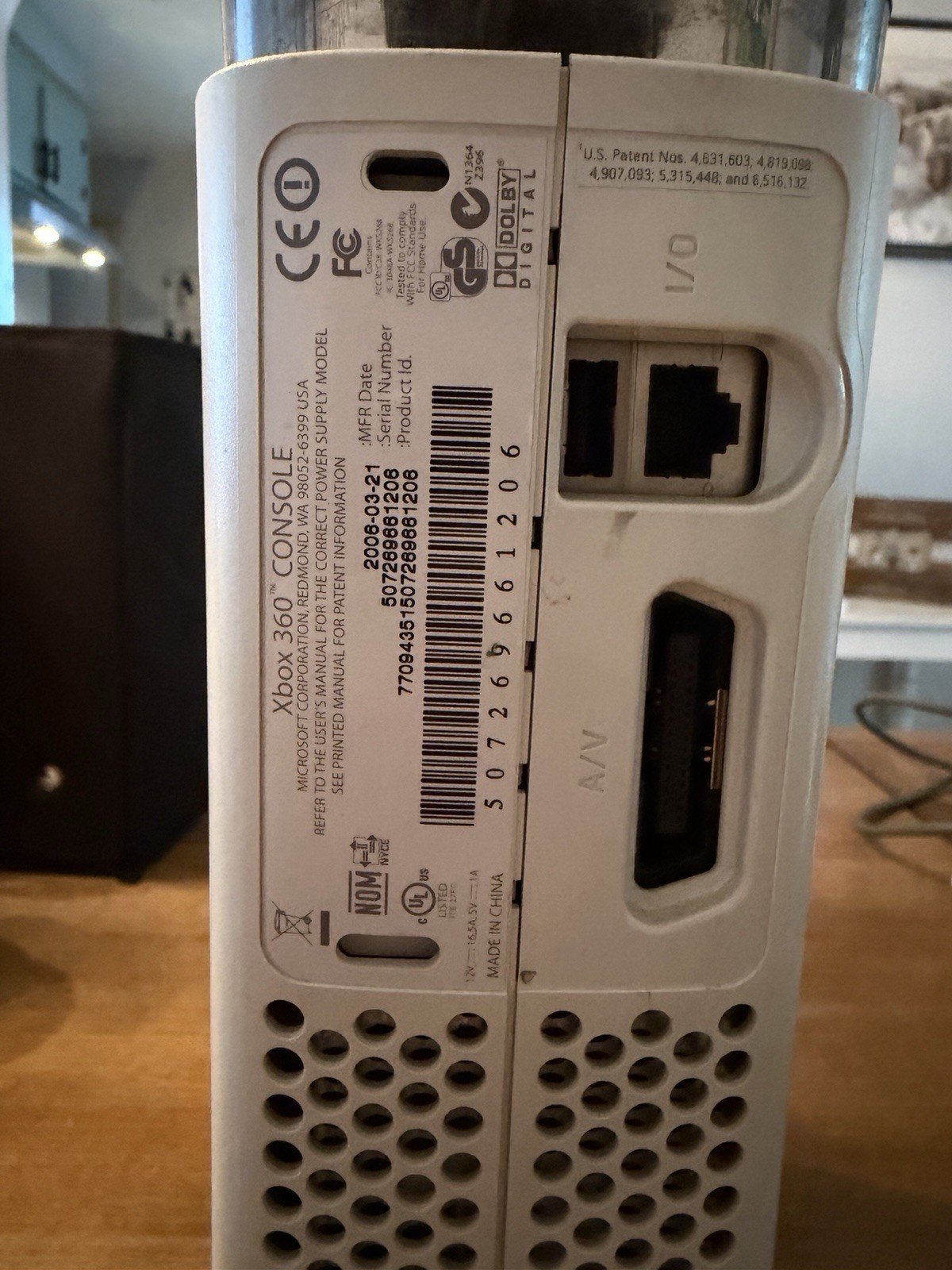 Xbox 360 Console With HDD White Console Only Tested & Working