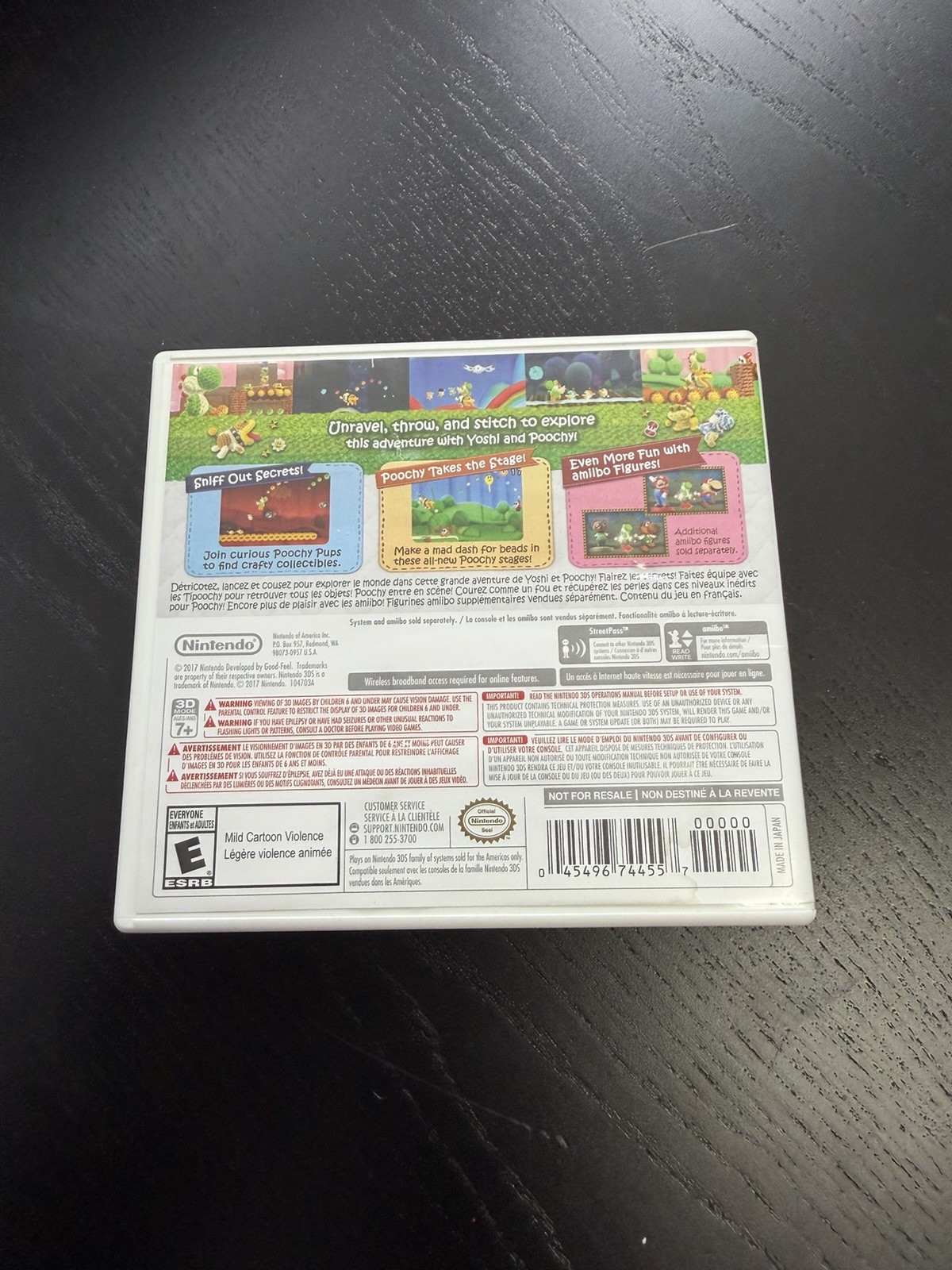Poochy & Yoshi’s Woolly World (Nintendo 3DS, 2017) *Read*