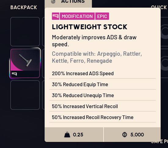 ARC RAIDERS LIGHTWEIGHT STOCK ITEM FAST DIGITAL DELIVERY IN GAME ONLY USA SELLER