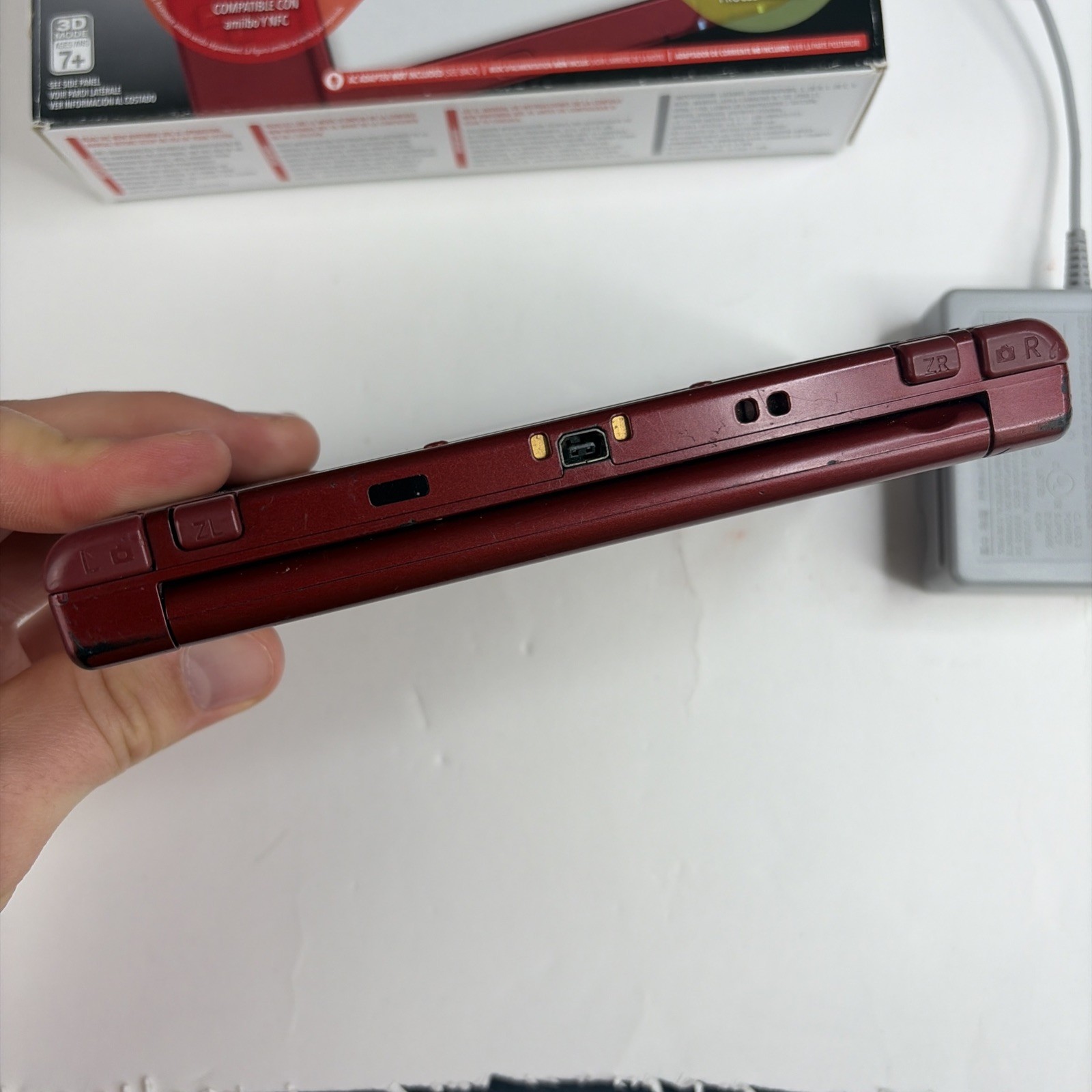 Nintendo New 3DS XL Red In Original Box W Charger Stylus US Model