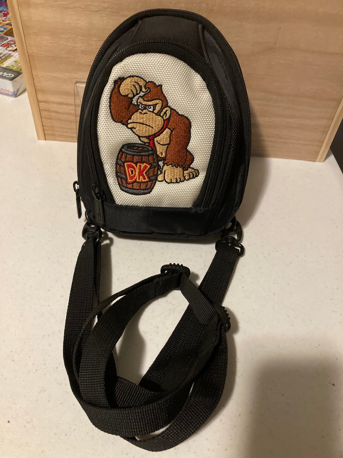 Vintage Nintendo DS Donkey Kong Country Embroidered Carrying Case