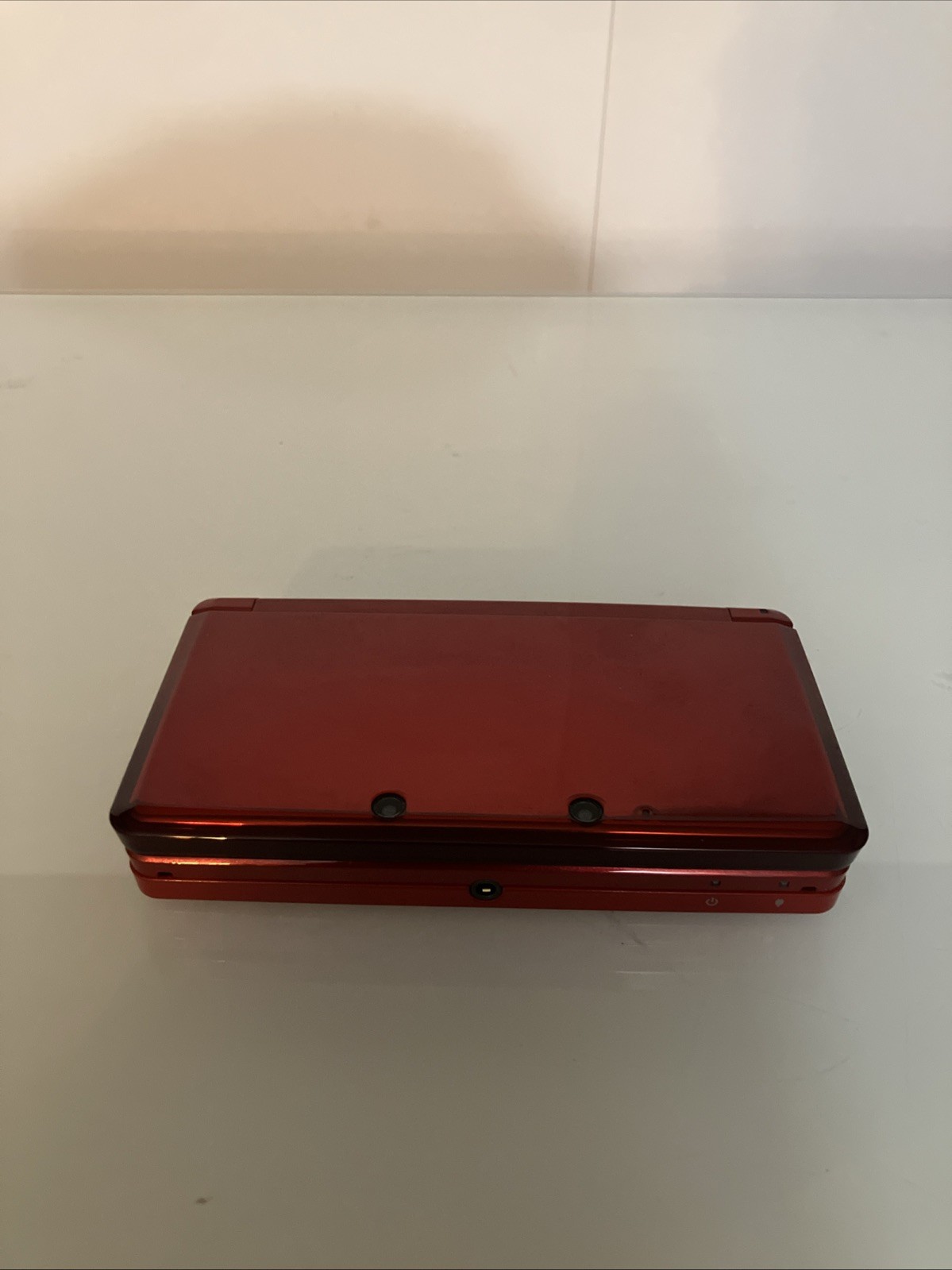 Used Nintendo 3DS Handheld System – Flame Red Tested And Working W/ Stylus