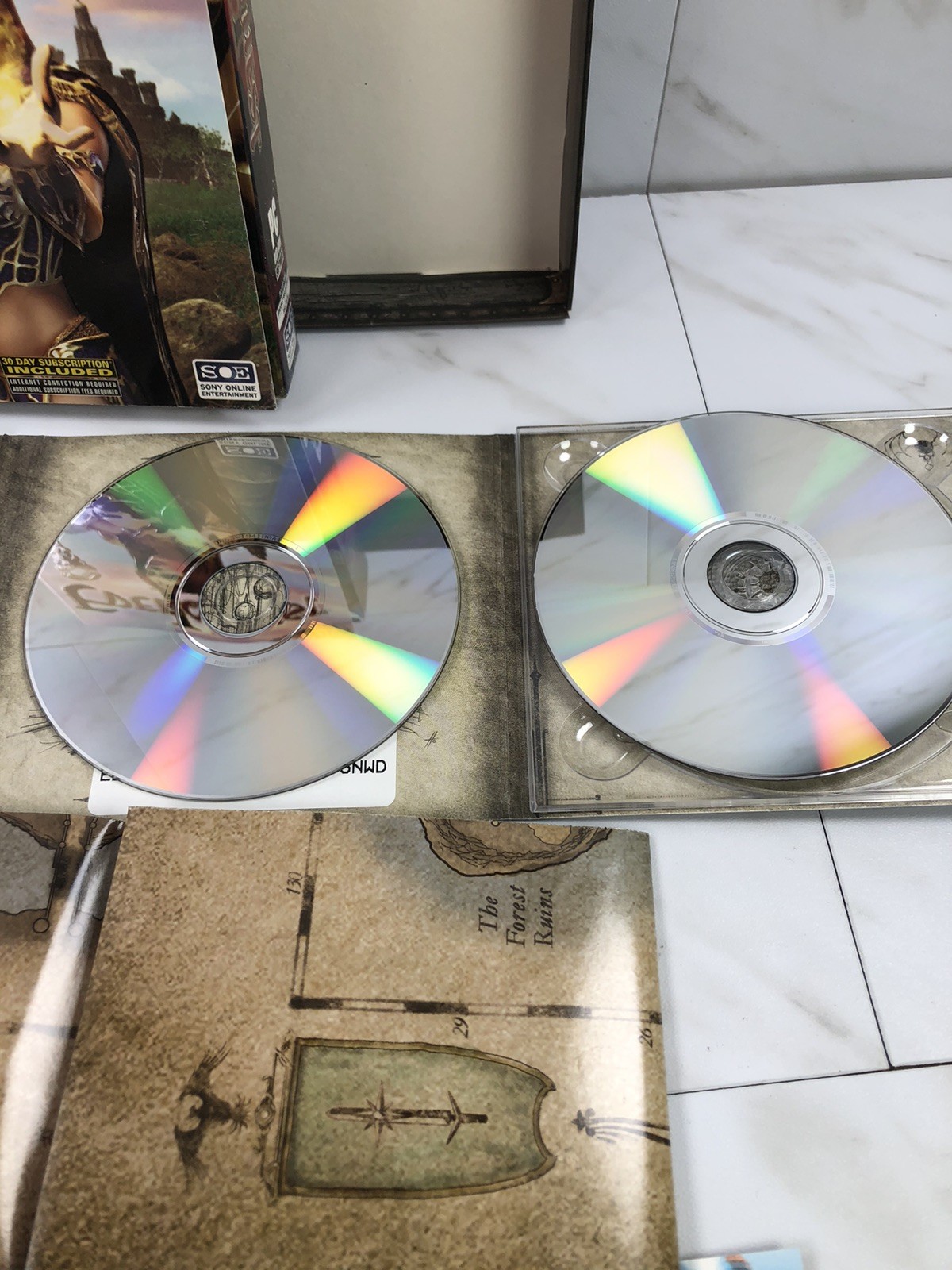 EverQuest II 2004 Sony PC ~ DVD-ROM & CD-ROM ~ Lot of 2