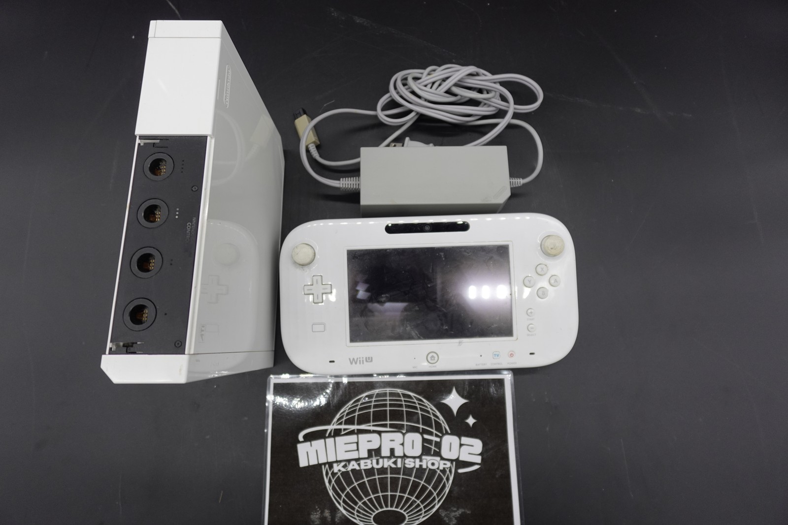 Nintendo Wii U White Set WUP-010(JPN) RVL-001 (JPN) Console Tested Used
