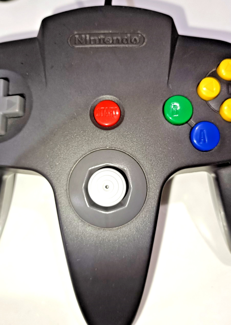 Nintendo 64 Black and Gray Controller Official N64 NUS-005 OEM Made In Japan