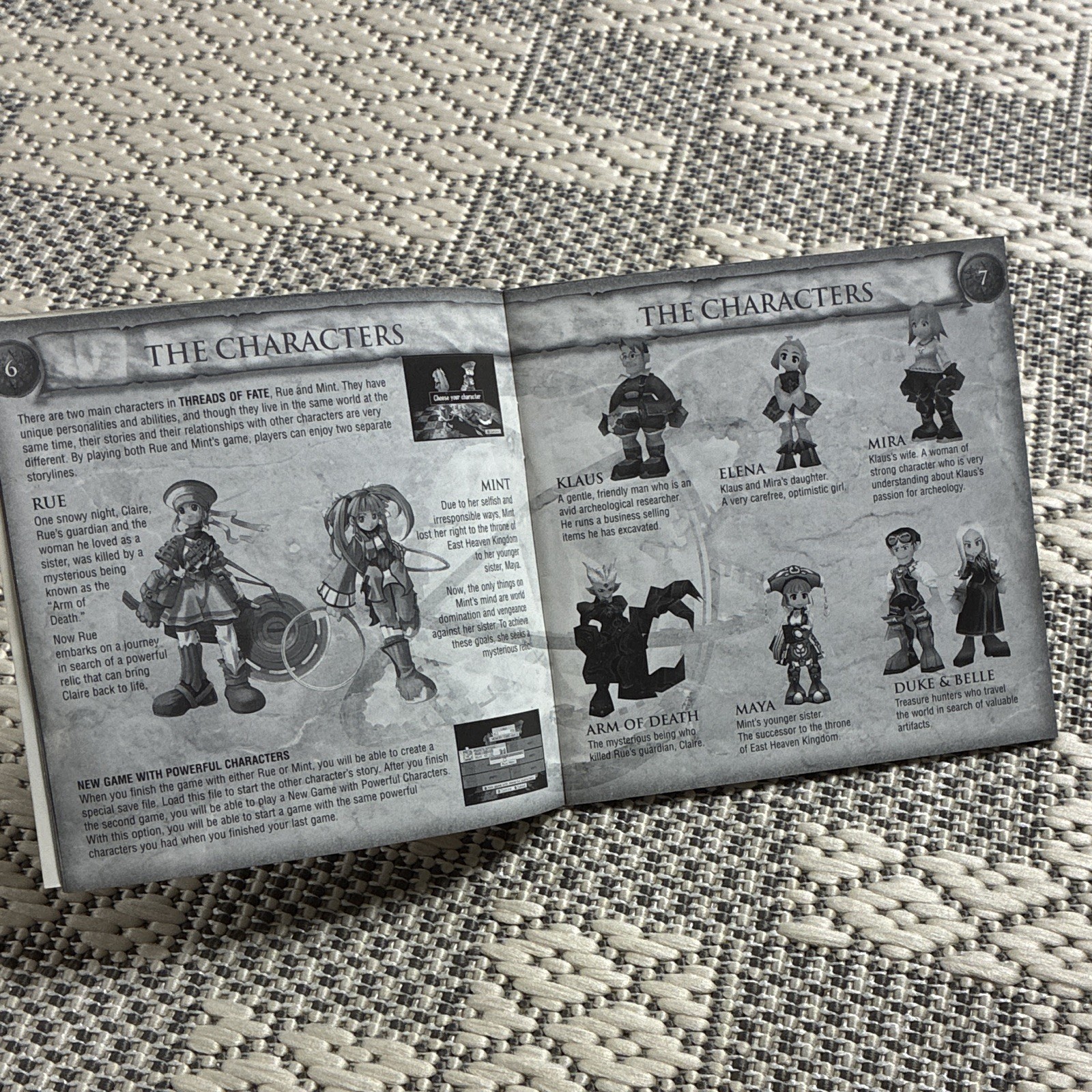 Squaresoft Threads of Fate PlayStation 1 RPG Manual Included NTSC-U/C E 2000