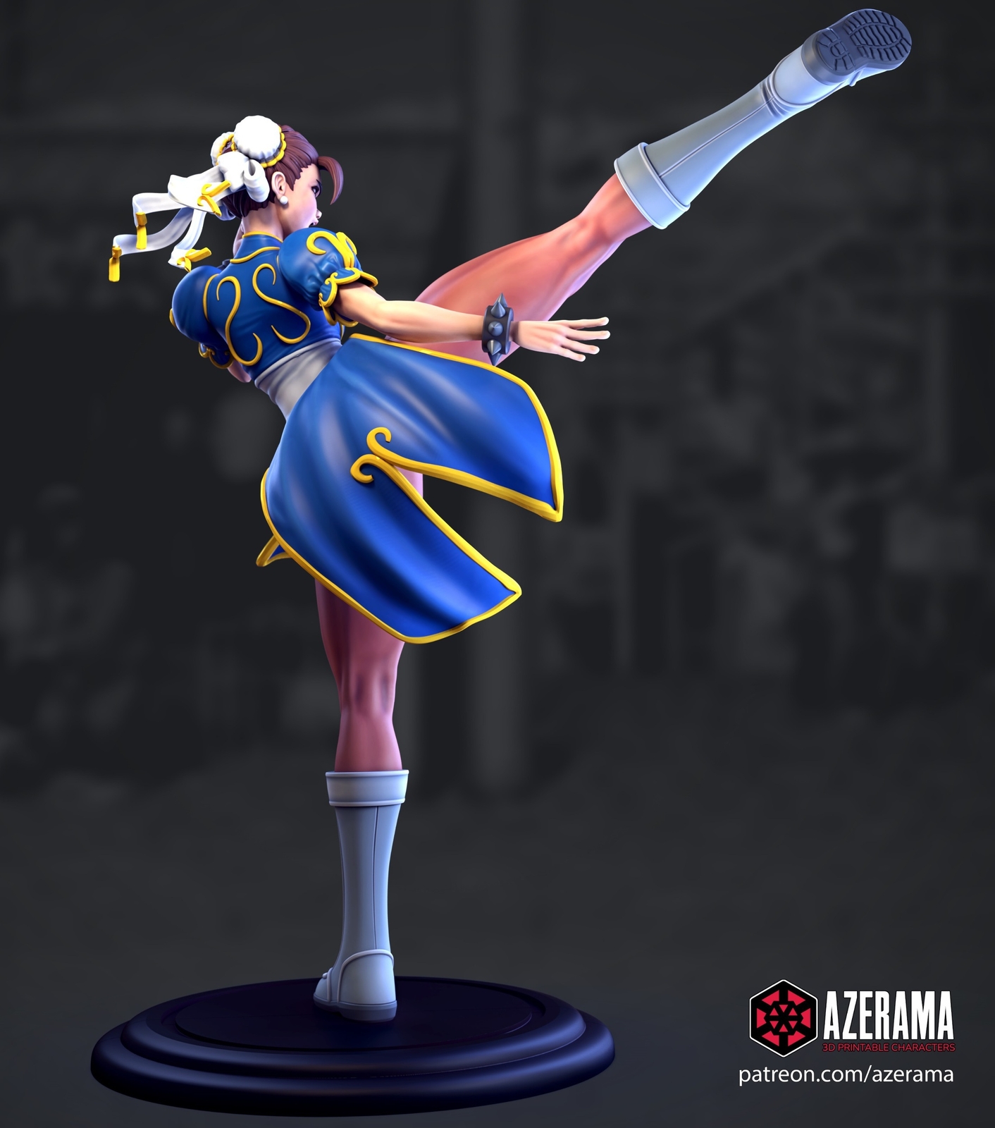 Chun-li 3D printed Figure