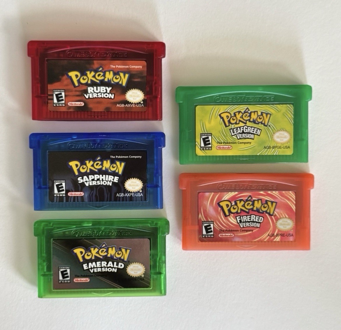 Pokémon GBA Lot – Ruby, Sapphire, Fire Red, Leaf Green, And Emerald