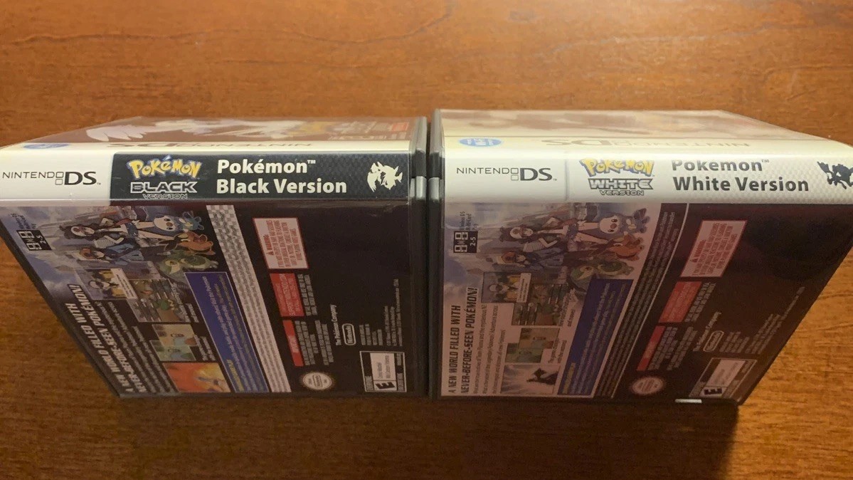 Pokemon White + Black Nintendo DS Replacement **Cases Only NO GAMES – Bundle