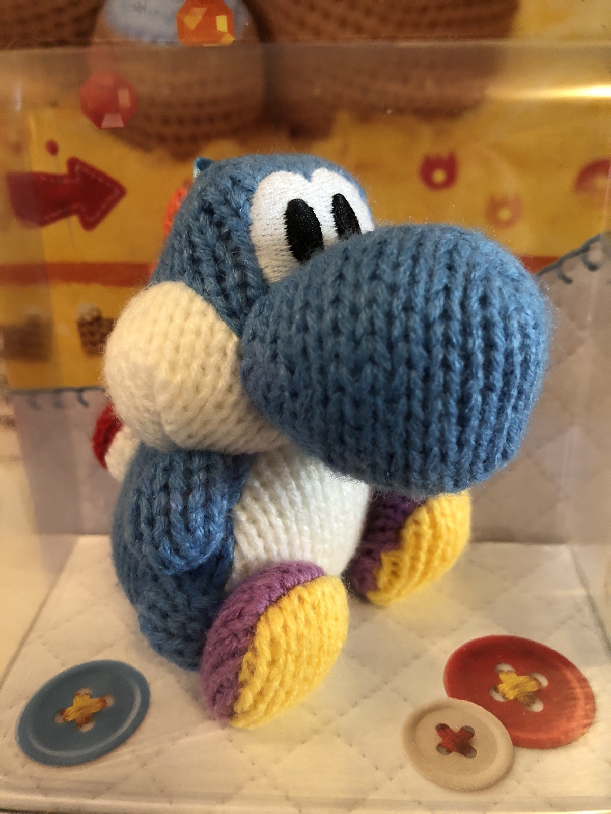 Nintendo Amiibo Light-Blue Yarn Yoshi Wii U & Nintendo 3DS Yoshi’s Wooly World