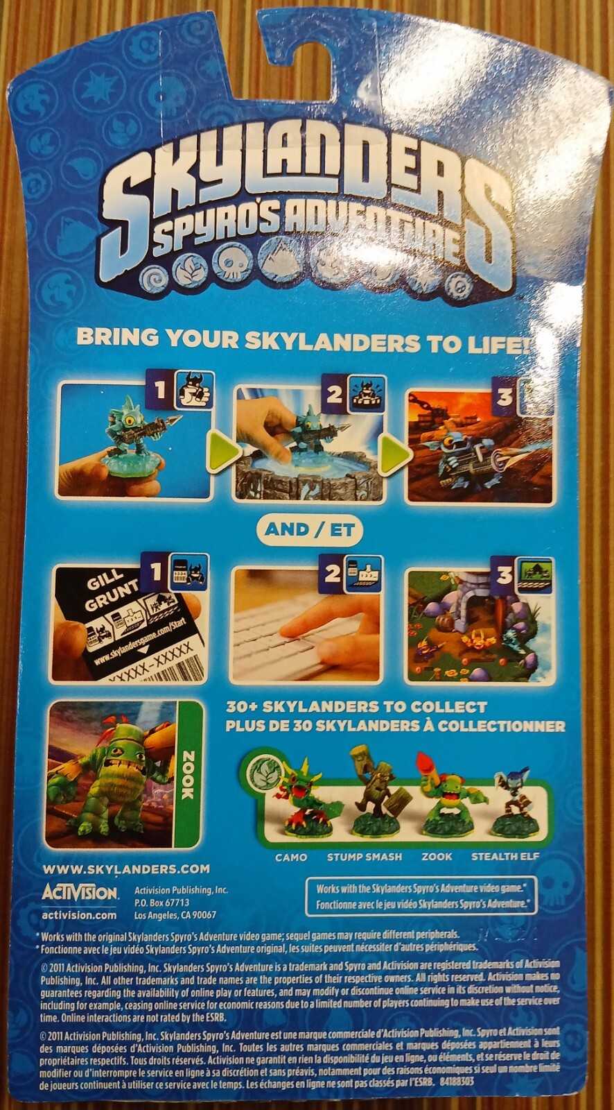 Skylanders Lot Zook Warnado Gill Grunt Nitro Head Rush Legendary Bushwhack New!!