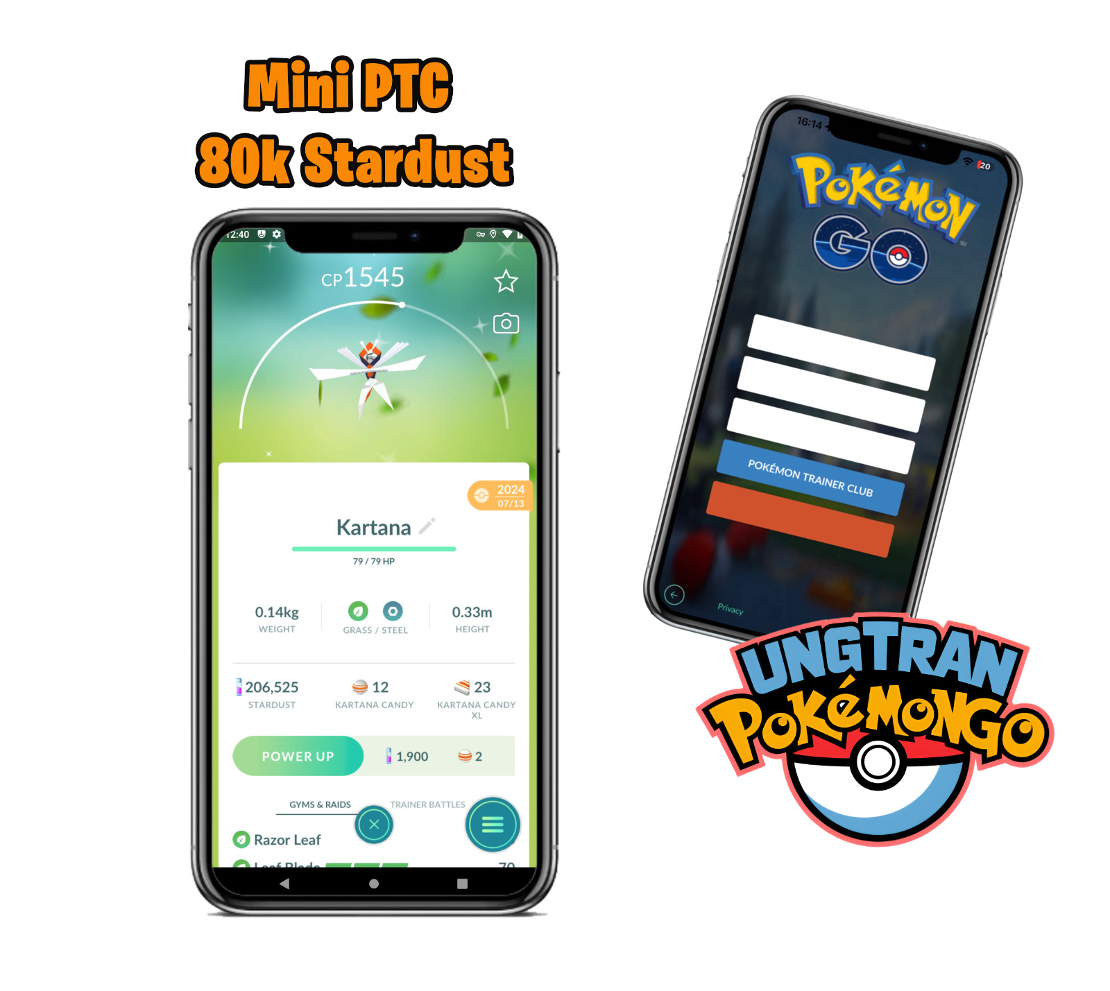 Shiny Kartana Level15 – mini P T C 100k stardust