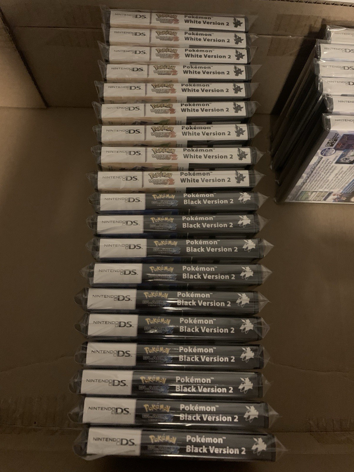 Pokemon White 2 + Black 2 Nintendo DS Replacement Cases Only NO GAMES – Bundle