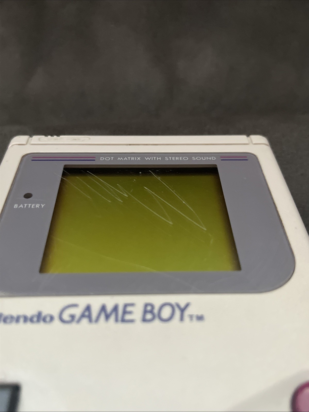 Authentic Original Nintendo Game Boy DMG-01 Console Handheld Works! With Game.
