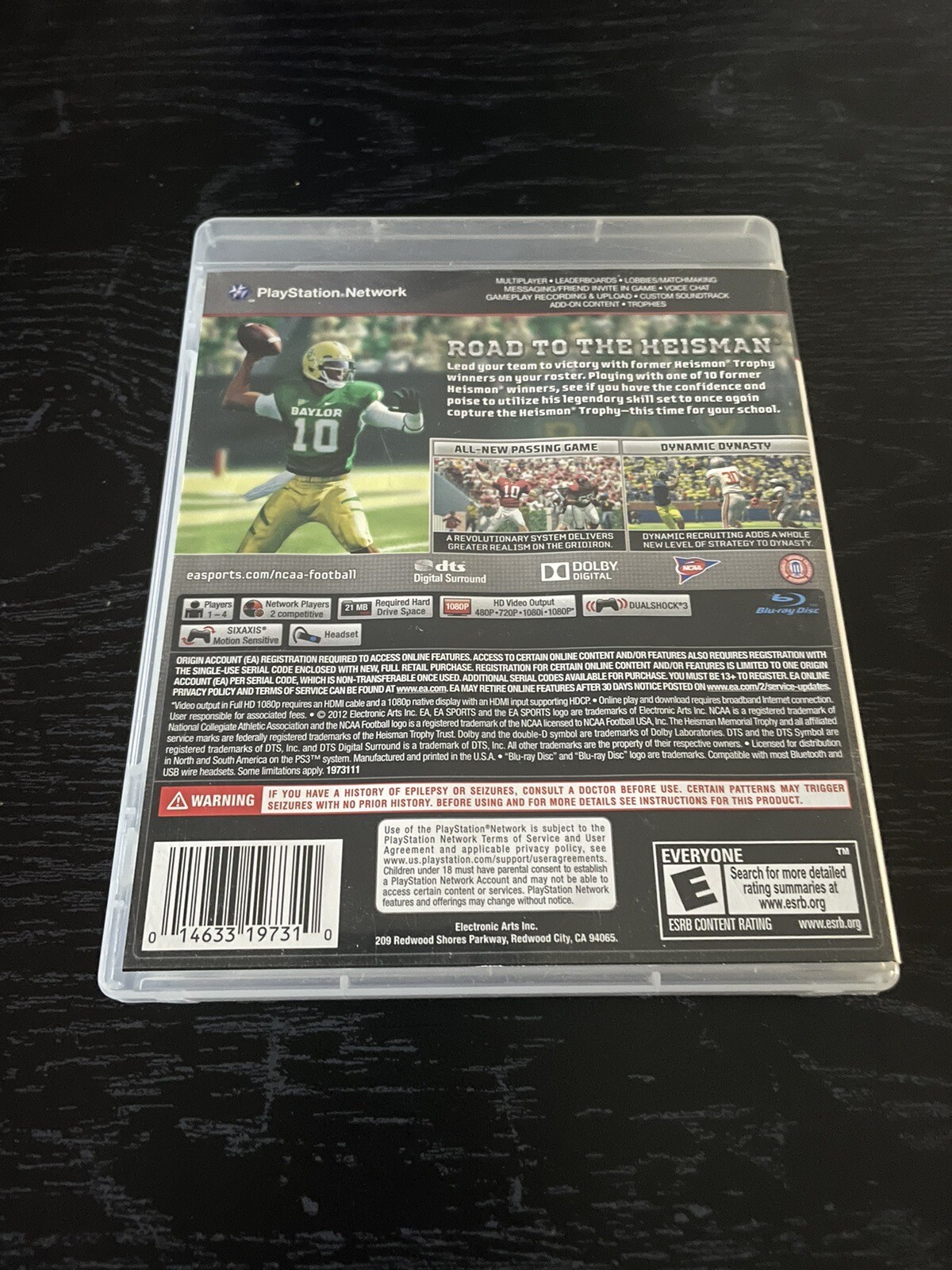 COMPLETE NCAA Football 13 (Sony PlayStation 3, 2012) PS3