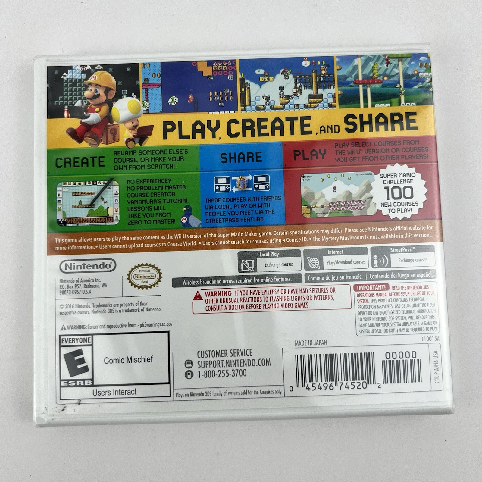Super Mario Maker Nintendo Selects Nintendo 3DS New – Factory Sealed