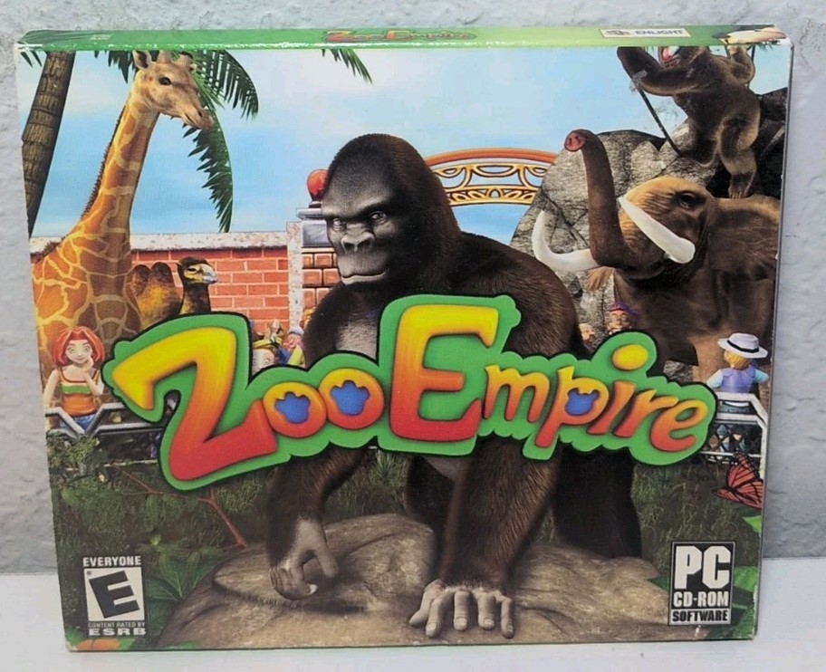 ZOO EMPIRE PC CD-ROM SOFTWARE EVERYONE E RUN THE EXCITING ZOO GAME TYCOON B319