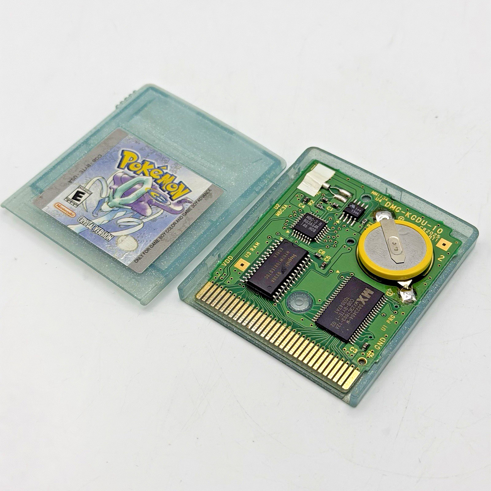 Pokemon Crystal Version – Gameboy Color *AUTHENTIC & NEW SAVE BATTERY* GBC