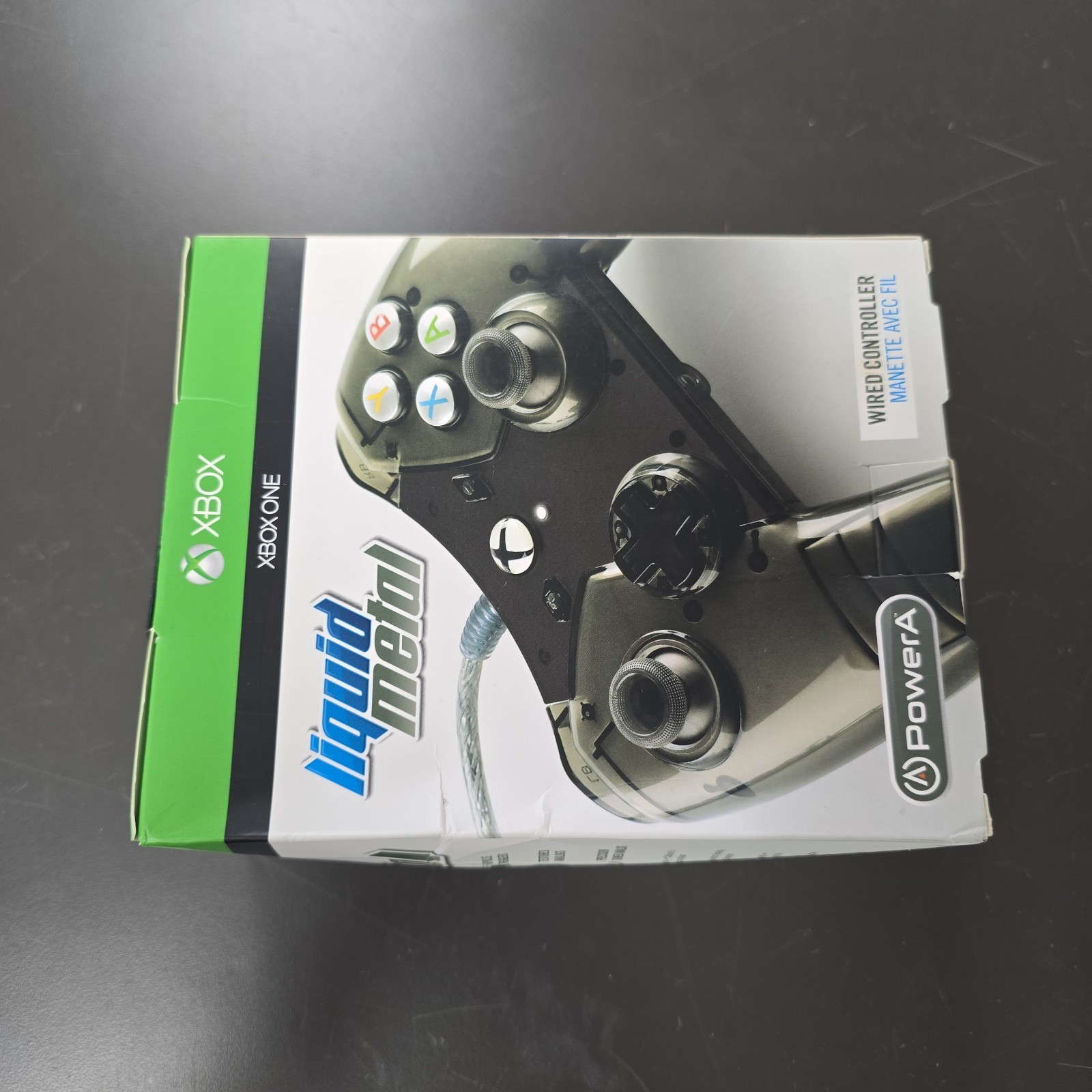 NEW – Xbox One Power A Wired Liquid Metal Controller Black
