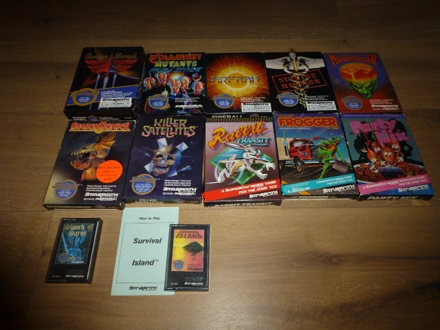 Supercharger Starpath Arcadia Atari 2600 COMPLETE SET #1-12 CIB Complete In Box