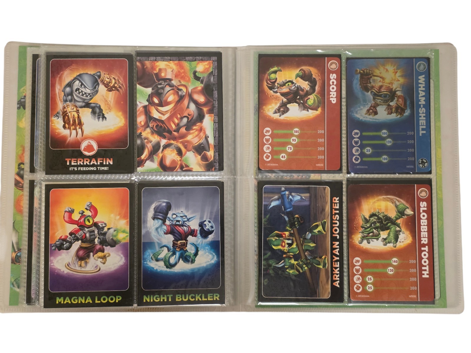 Skylanders SWAP FORCE Trading Card Album, with 109 Cards, FULL! 2012, 2013 Topps