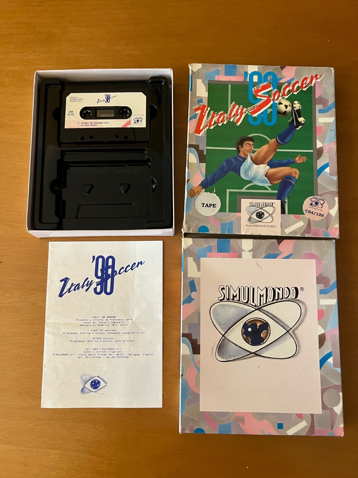 ITALY ’90 SOCCER COMMODORE 64 C64 EXCELLENT CONDITION 100% COMPLETE