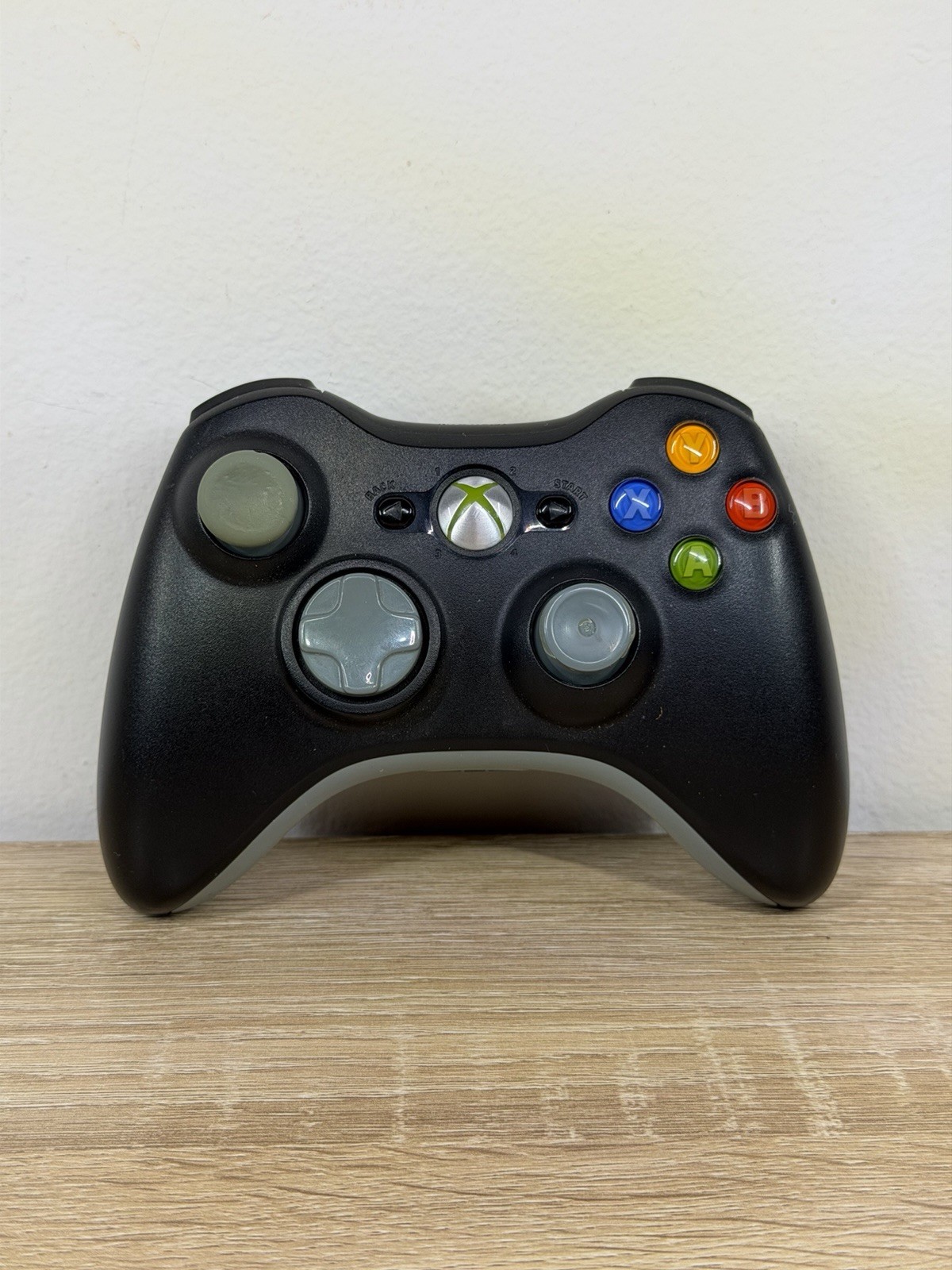 Official Microsoft Xbox 360 Black & Grey Wireless Controller Model 1403