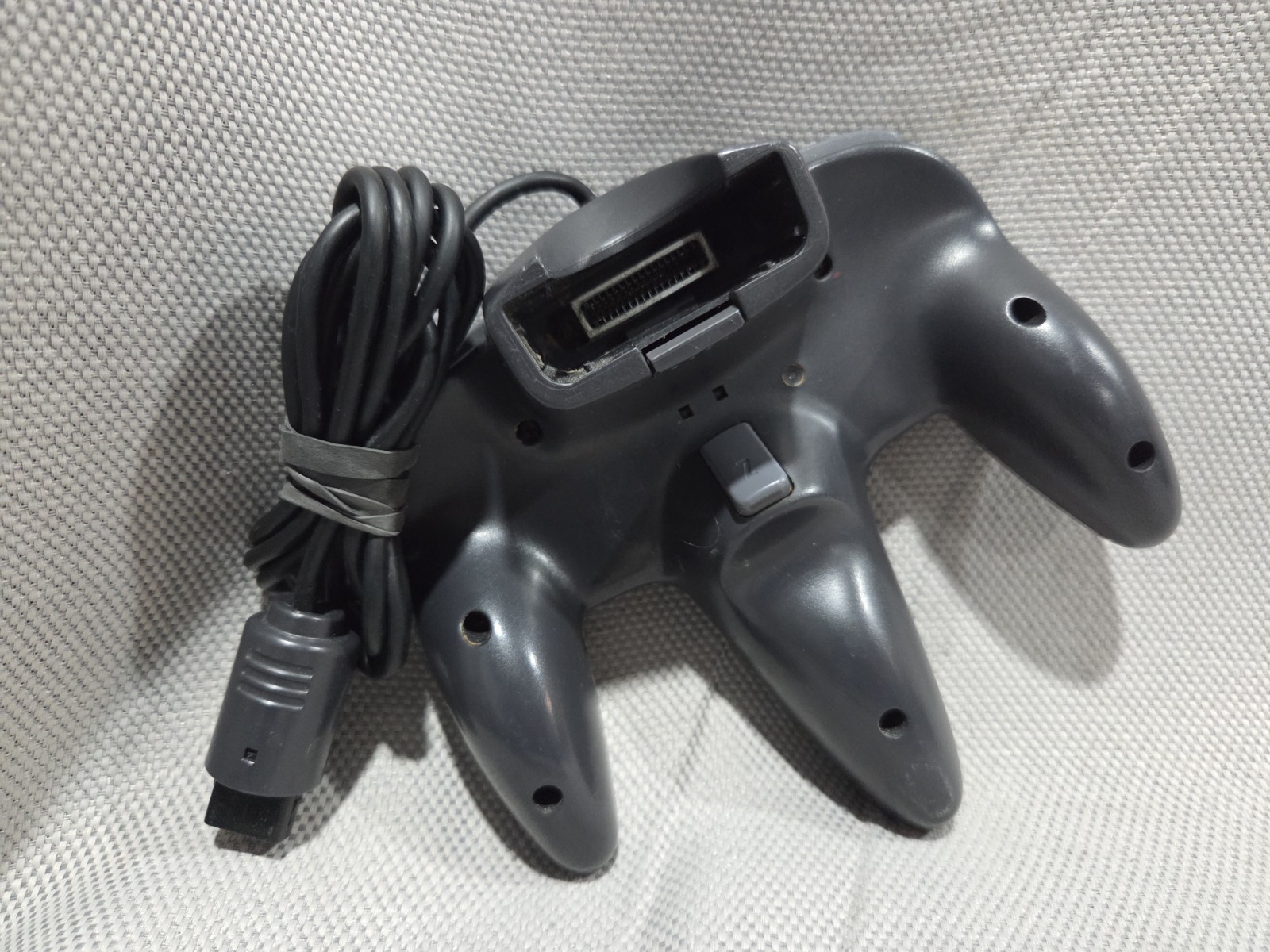 N64 Black Gray Controller OEM Official Nintendo 64 Good Stick Tested And Working