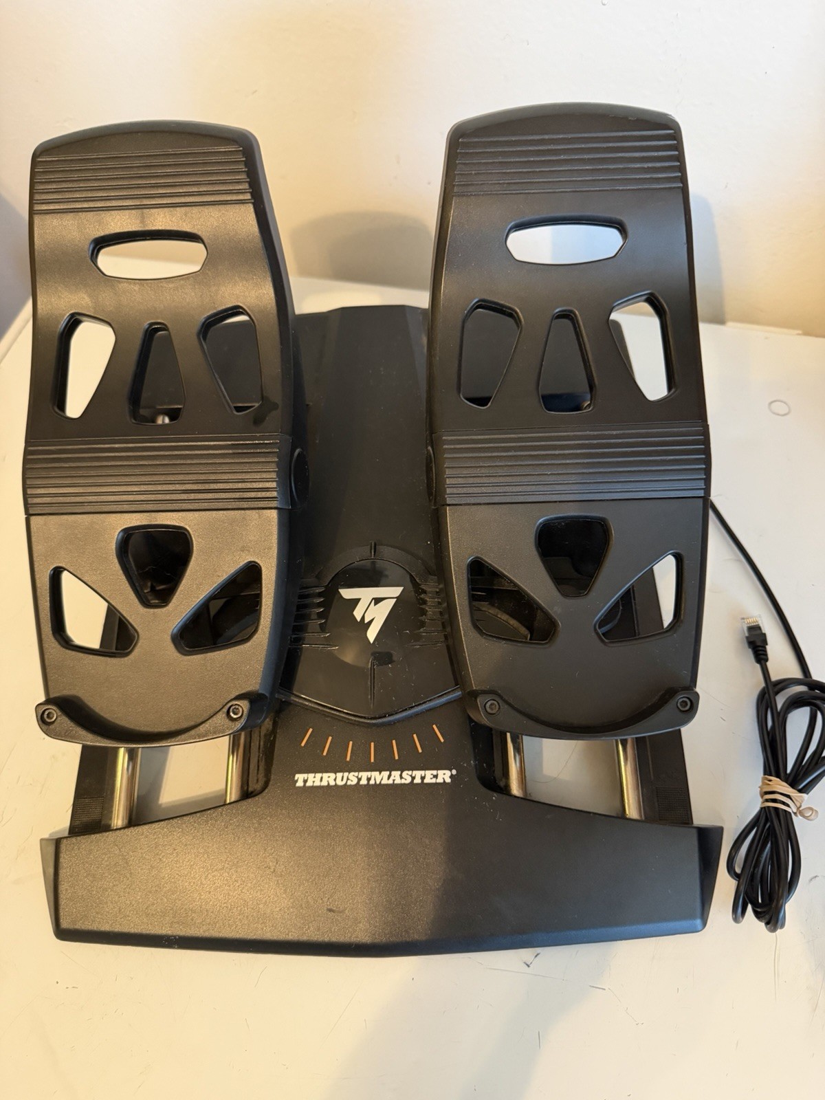 Thrustmaster TFRP Flight Rudder Pedals RJ12 Tested Working No USB Adapter
