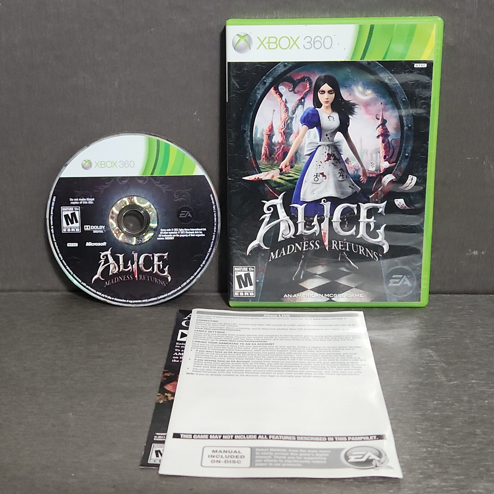 Alice Madness Returns Xbox 360 Game CIB