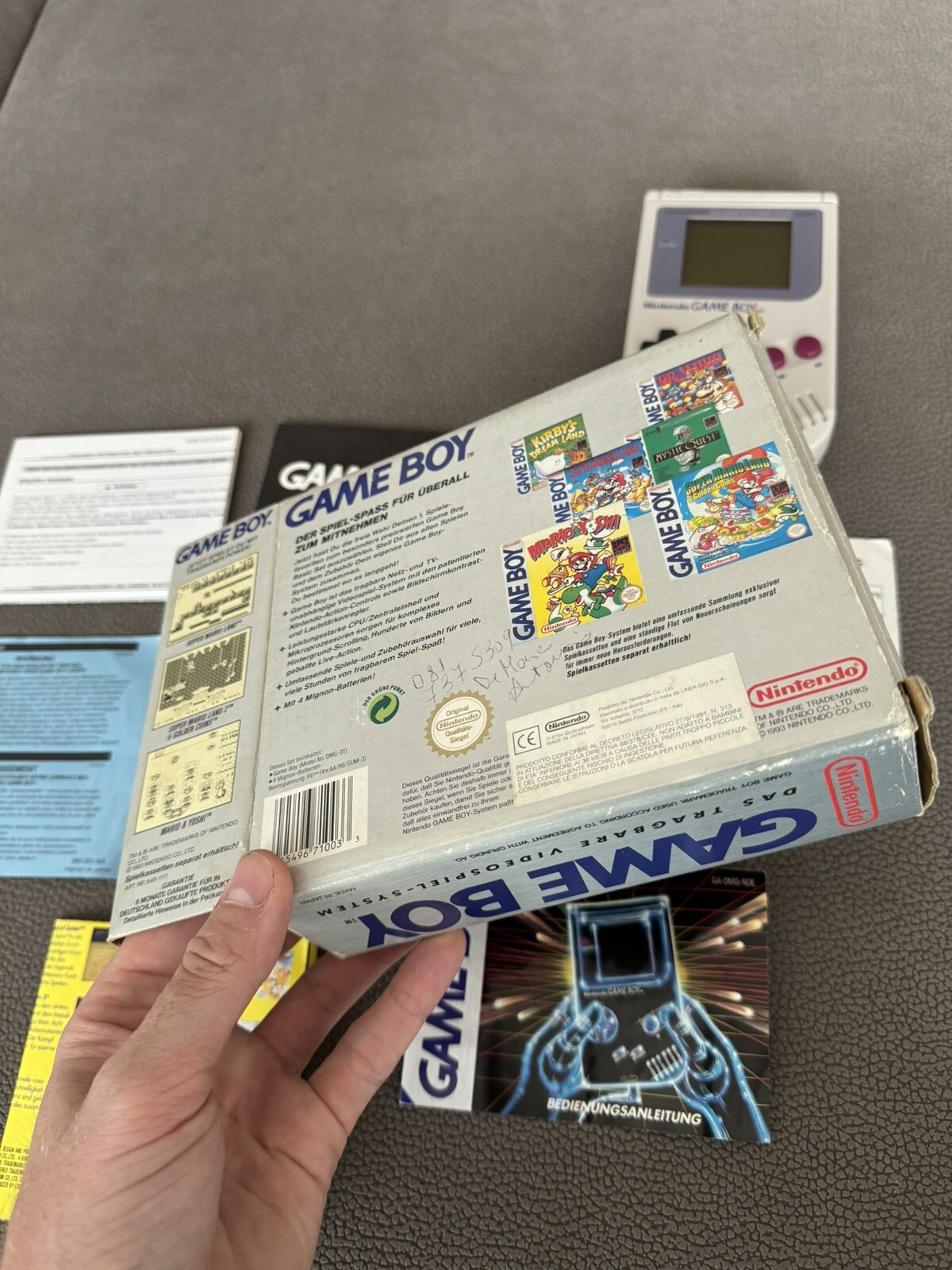 NINTENDO GAME BOY CLASSIC 1989 – 1a EDIZIONE! – GIG ITALIA IMPORT GER – COMPLETO