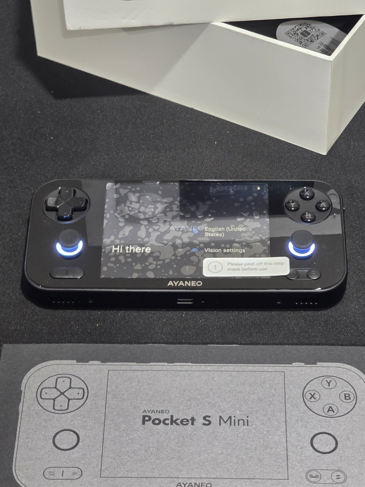 AYANEO Pocket S Mini, 8GB RAM 128GB | Obsidian Black | New
