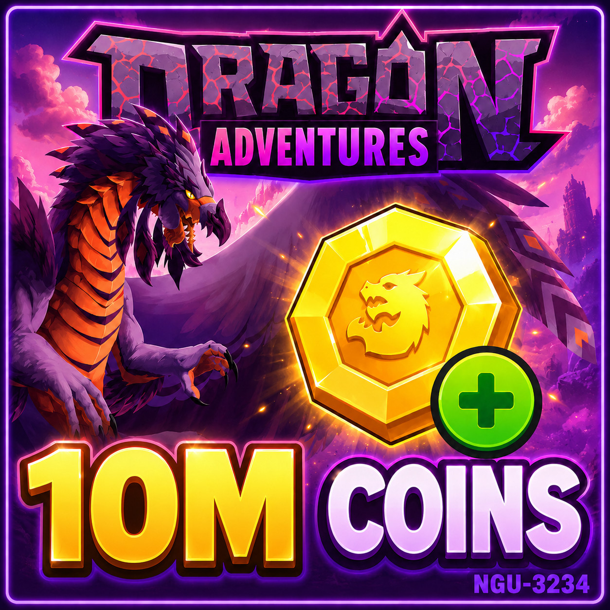 🐲Dragon Adventures Coins | 10M Coins | Fastest Delivery🐲