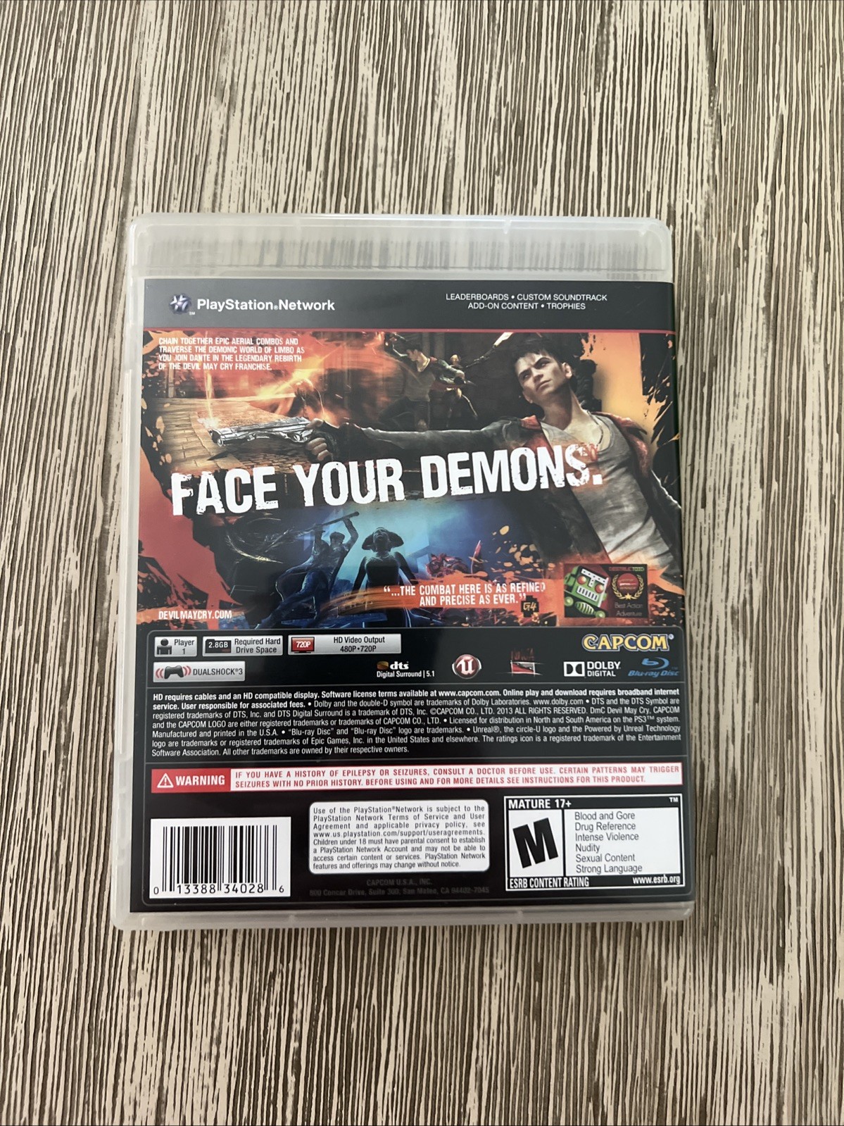 DmC: Devil May Cry (Sony PlayStation 3, PS3, 2013)