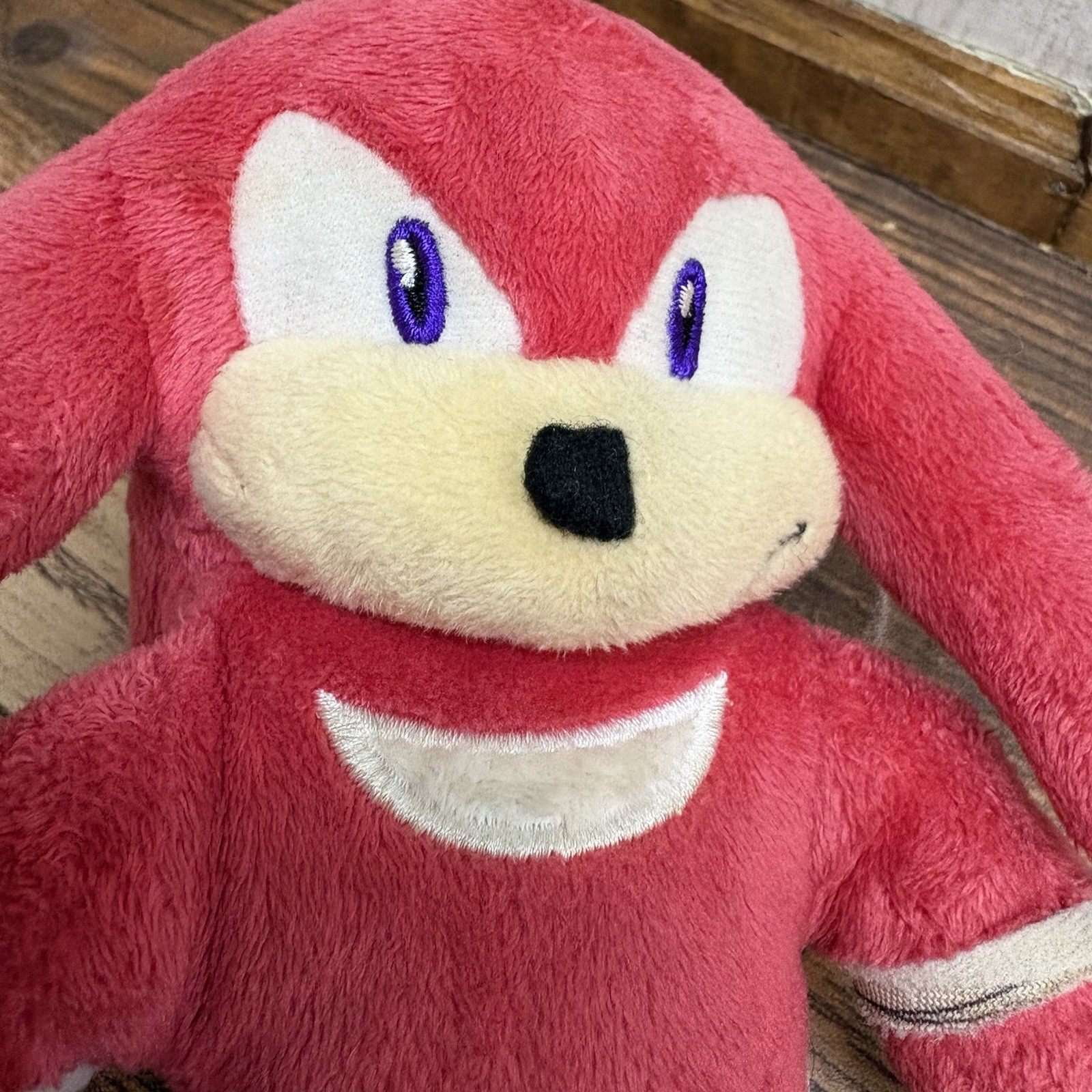 Sonic The Hedgehog Sonic Boom KNUCKLES Plush Toy RARE TOMY 8” 2014