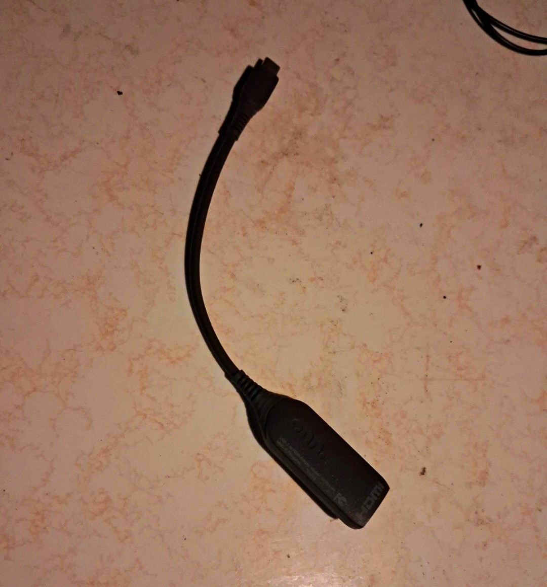 Black Wired Proprietary Adapter Cable – Plastic Material Video Game Adapter