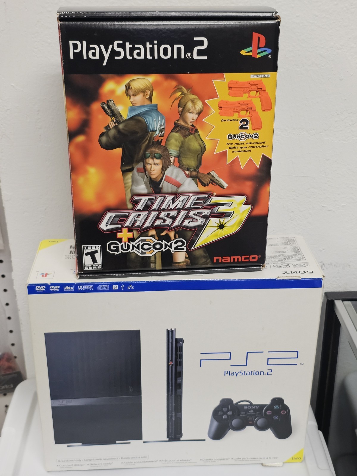 NEW Sony PS2 Playstation 2 Console Slim Black SCPH-70001 Broken Seal READ DESCRI