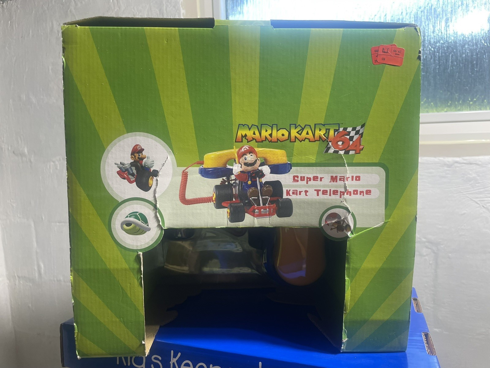 Super Mario Kart64 2002 Vintage Telephone Factory Sealed Rare