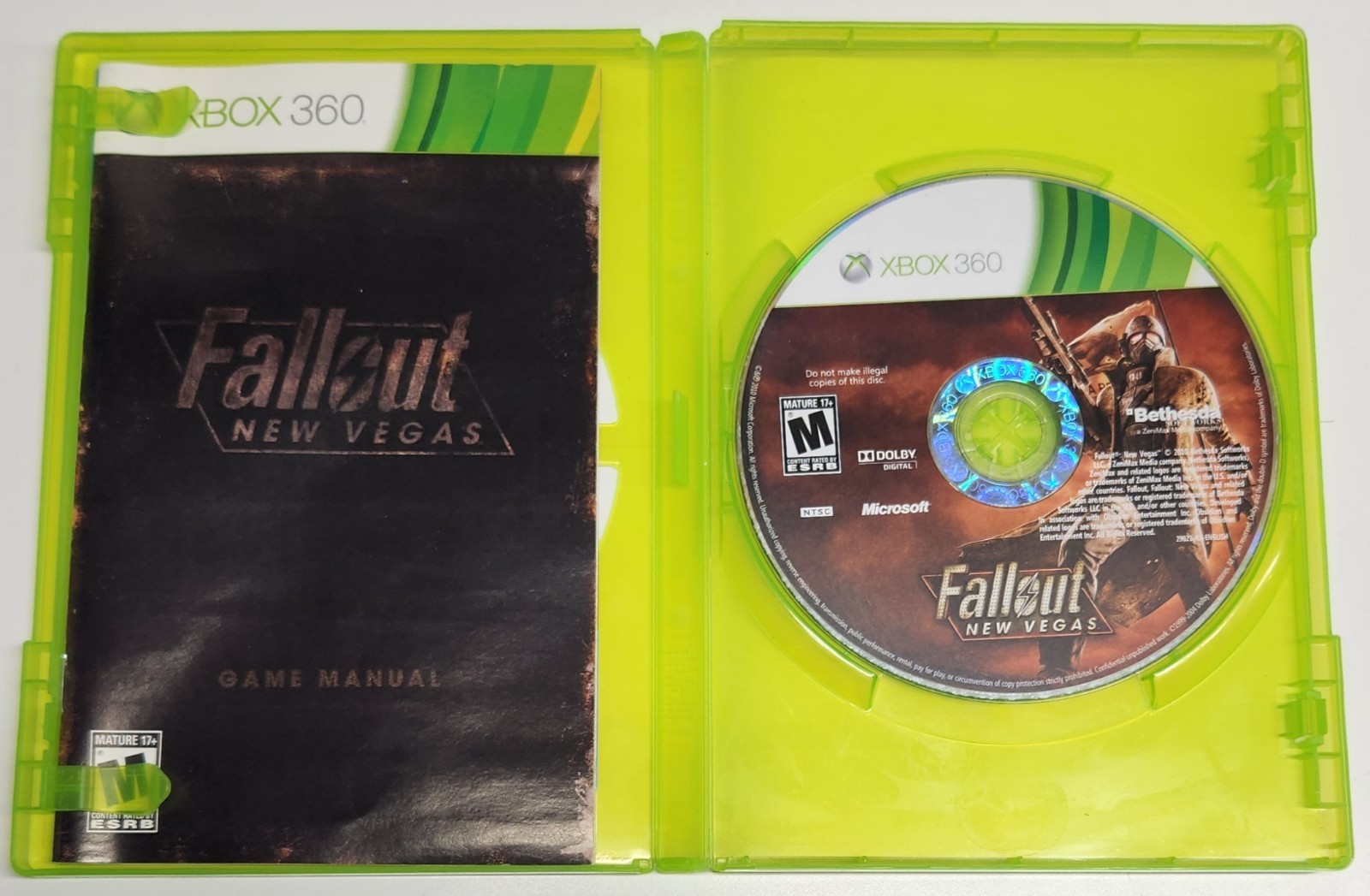 FallOut 3 (2008) & FallOut New Vegas (2012) Lot of 2 (Microsoft XBox) Tested
