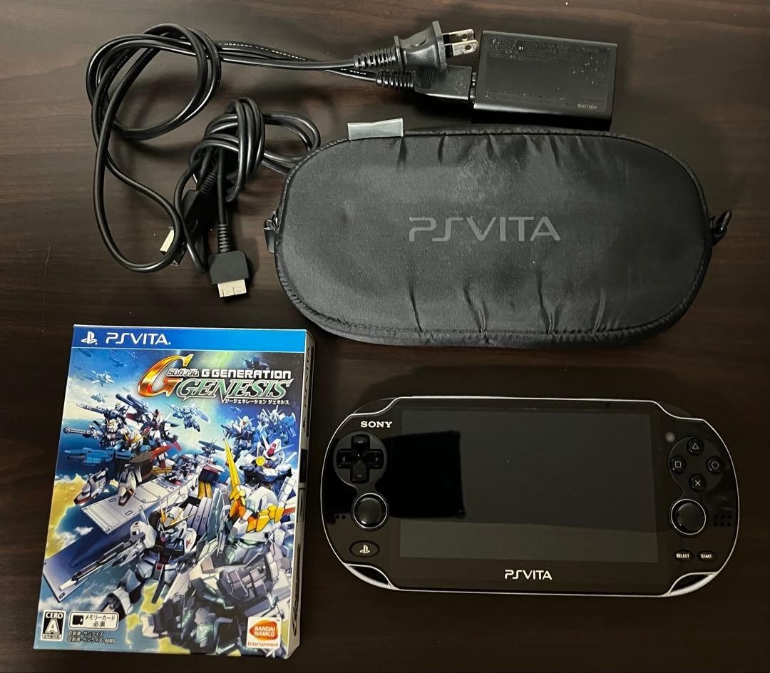Sony PlayStation PS Vita PCH-1000 Crystal Black CIB w/charger