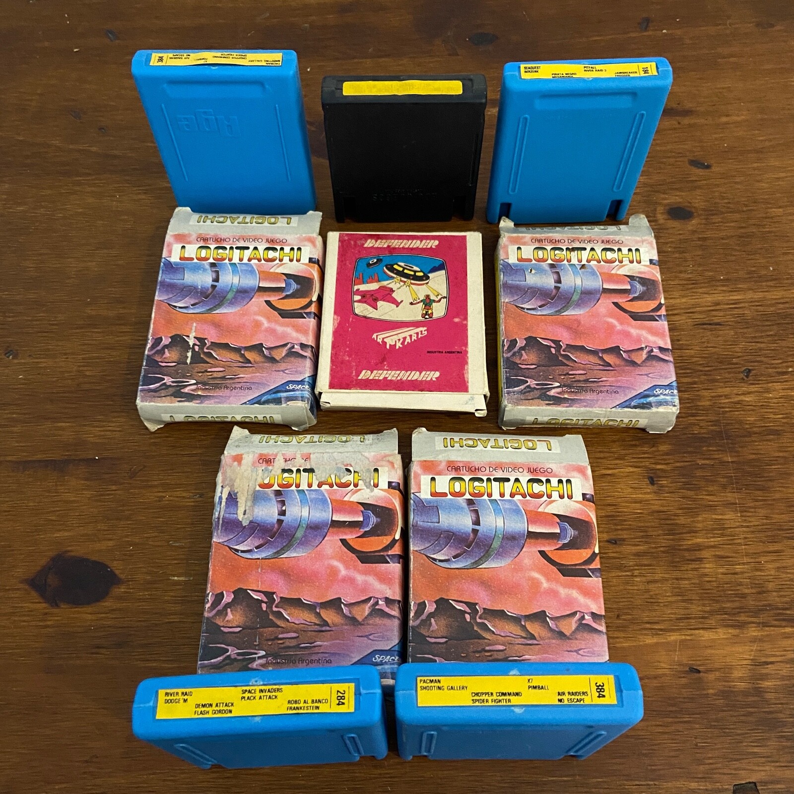 Lot of 5 Atari 2600 Argentina Rare cartridges