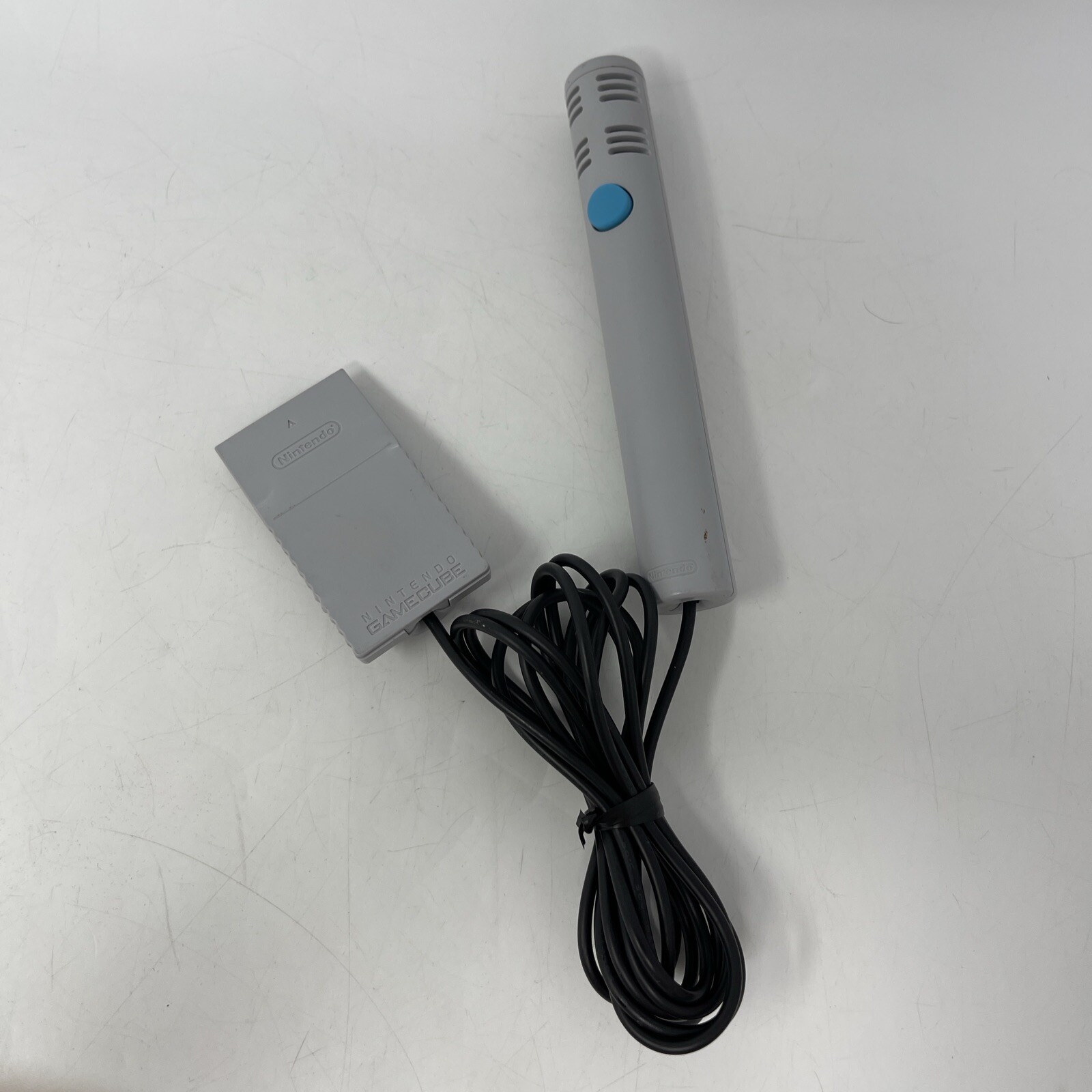 Official Nintendo GameCube Microphone Mic OEM DOL-022 Gray Tested Game Cube