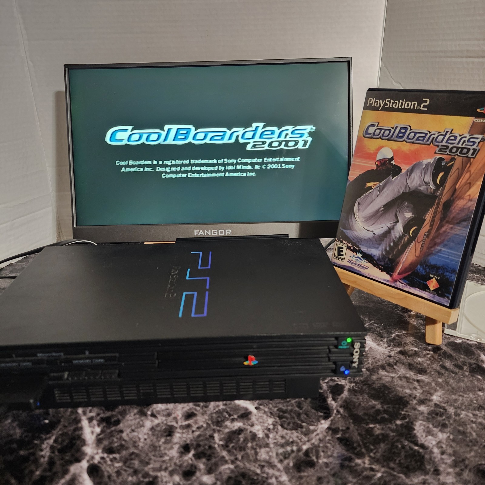 Sony PlayStation 2 PS2 Fat SCPH-39001/N Network Adapter OKAMI + 10 Games