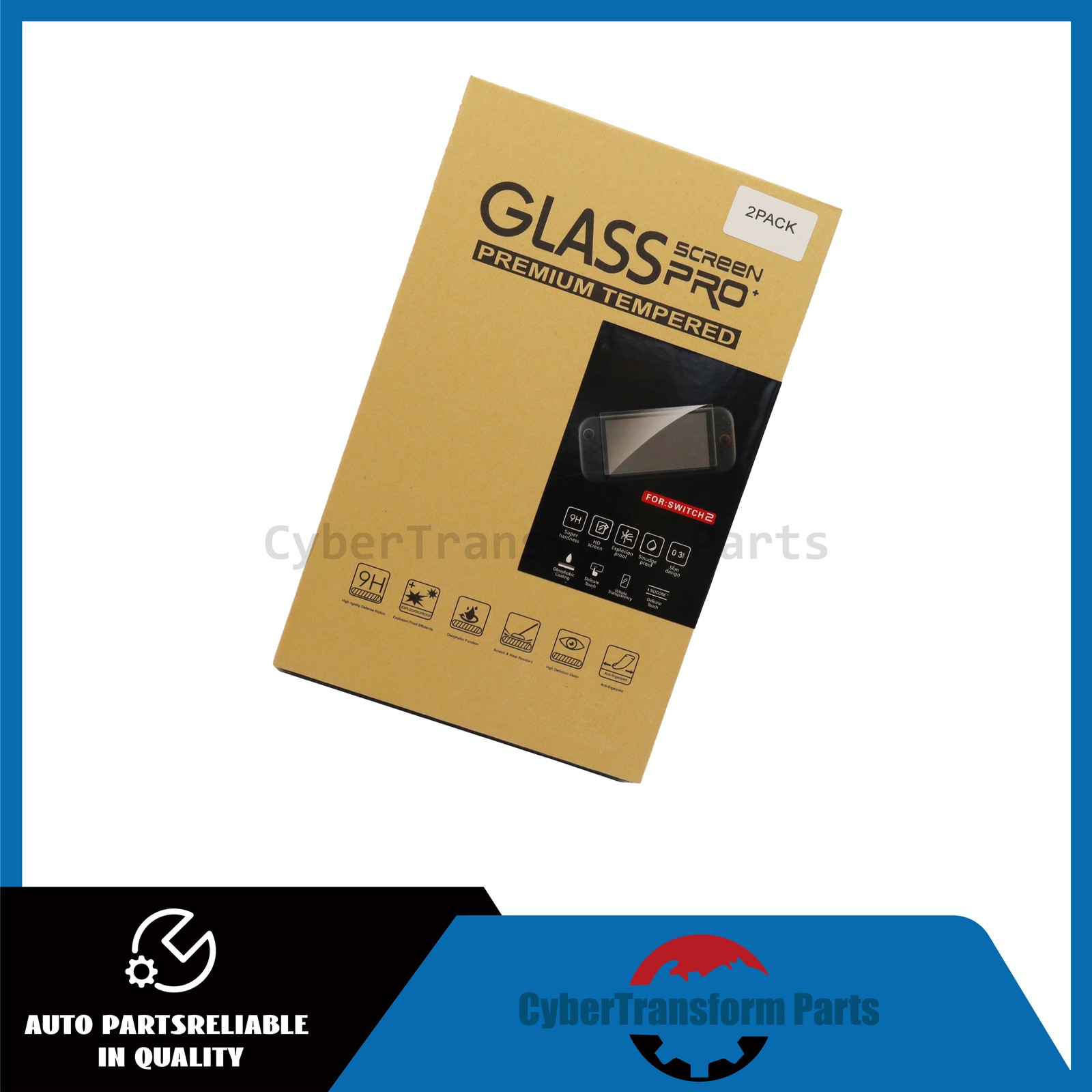2x Screen Protector For 2025 Nintendo Switch 2 Tempered Glass Clear Film US