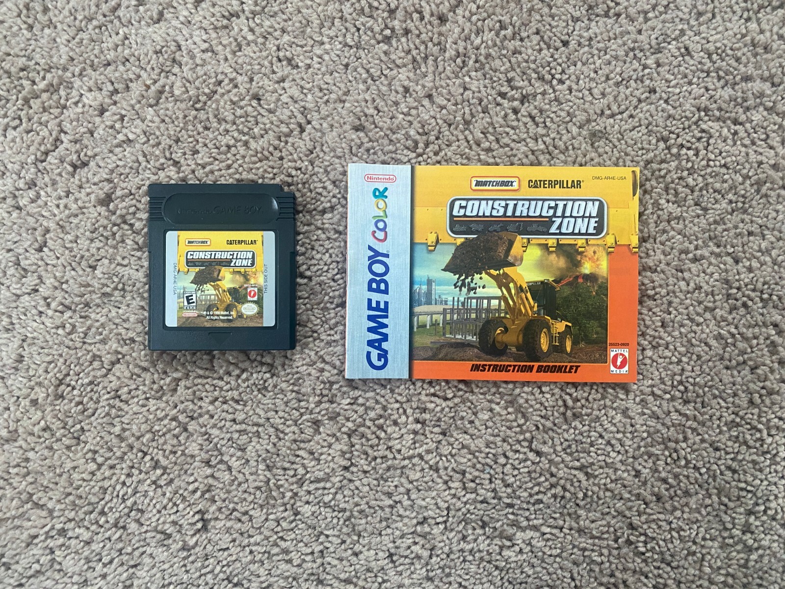 Matchbox Caterpillar Construction Zone (Nintendo Game Boy Color, 1999) TESTED