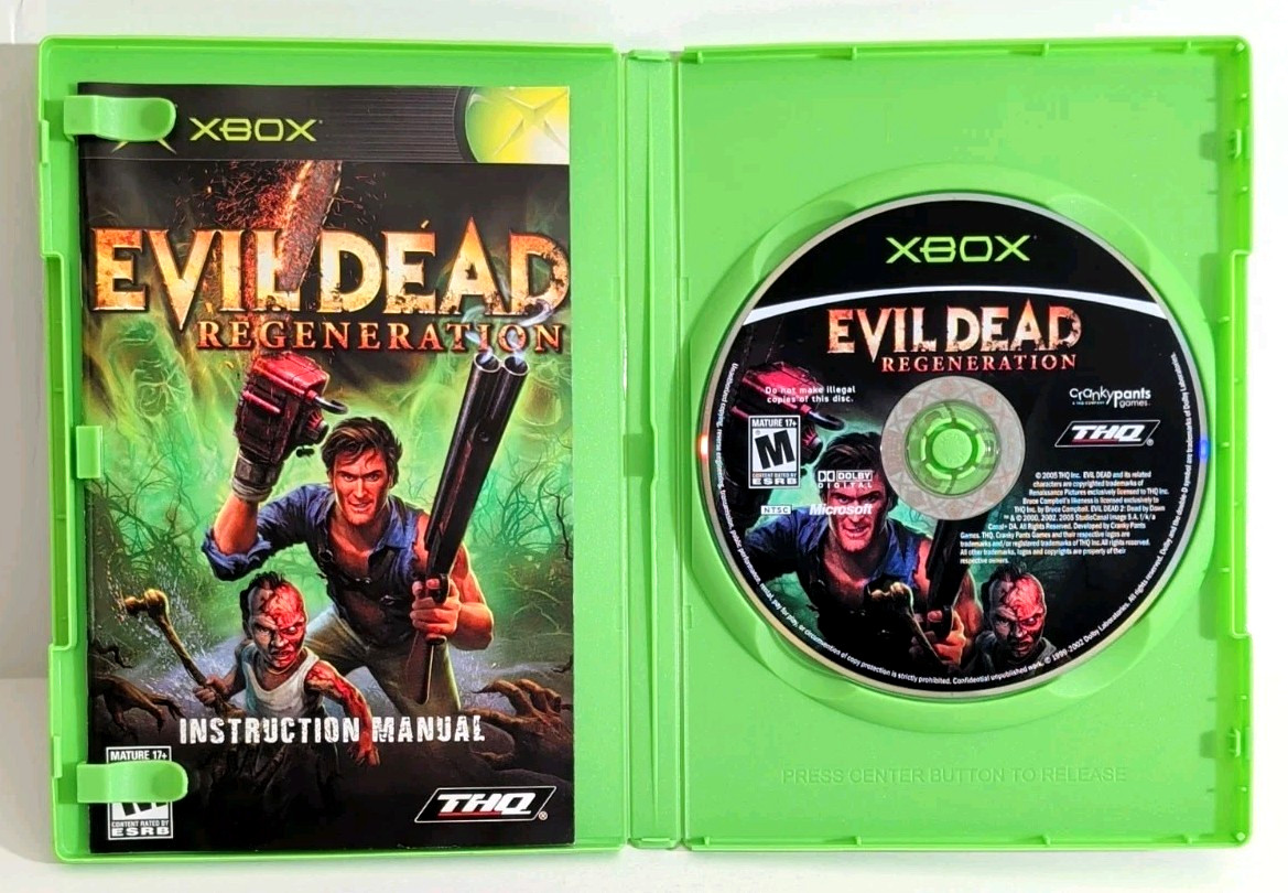 Evil Dead Regeneration (Microsoft Xbox, 2005) Complete With Manual