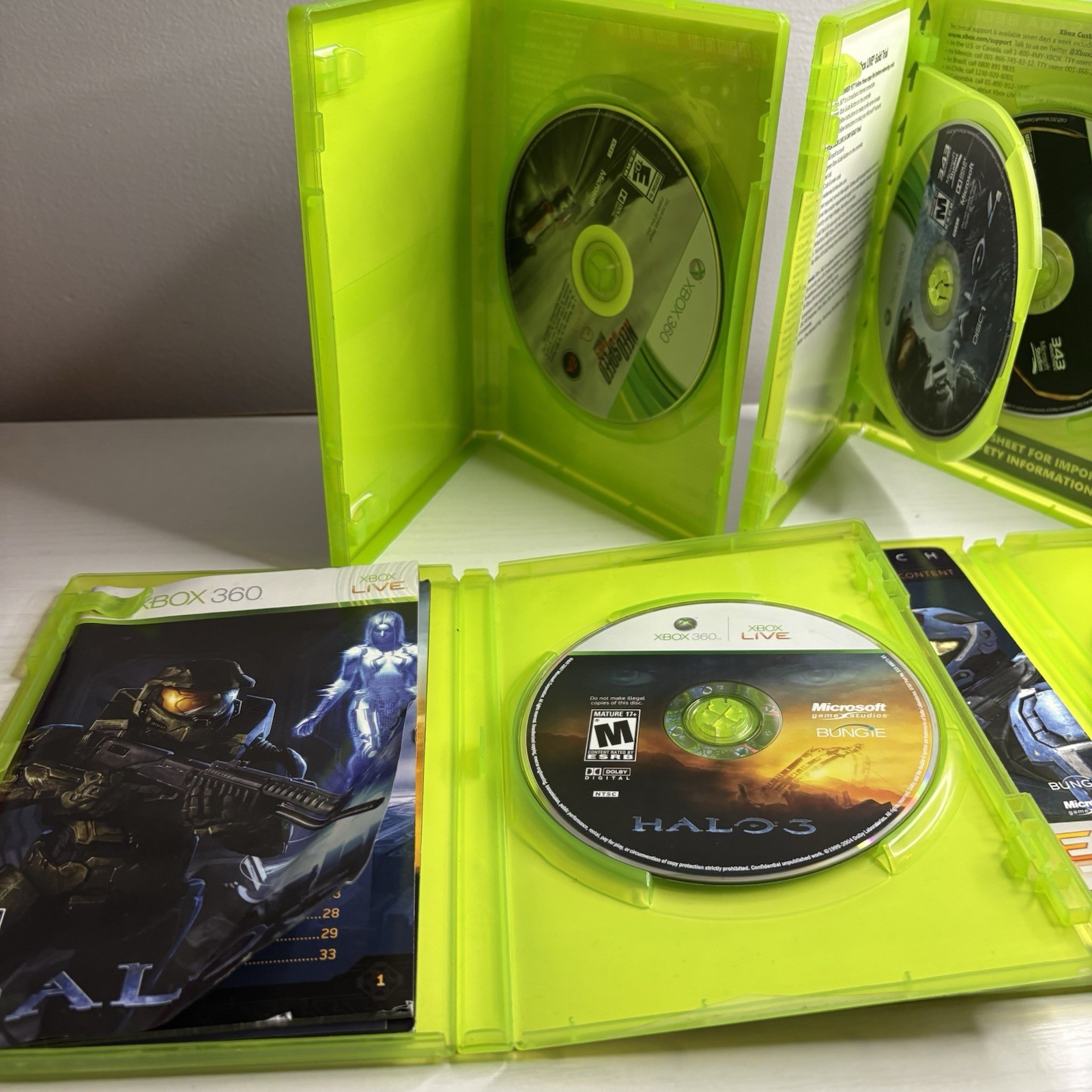 Xbox 360 Elite 120GB Bundle With 26 Games GTA V Red Dead Halo Gears Tested Works