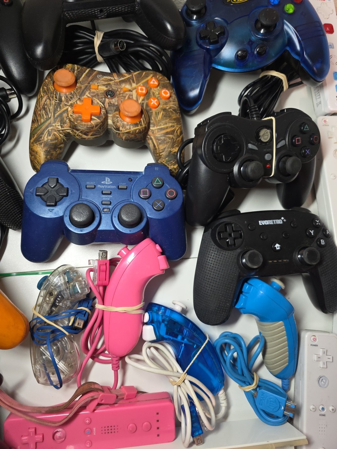 Lot Of 3rd Party Video Game Controllers & Accessories For Wii Xbox PS – Untested