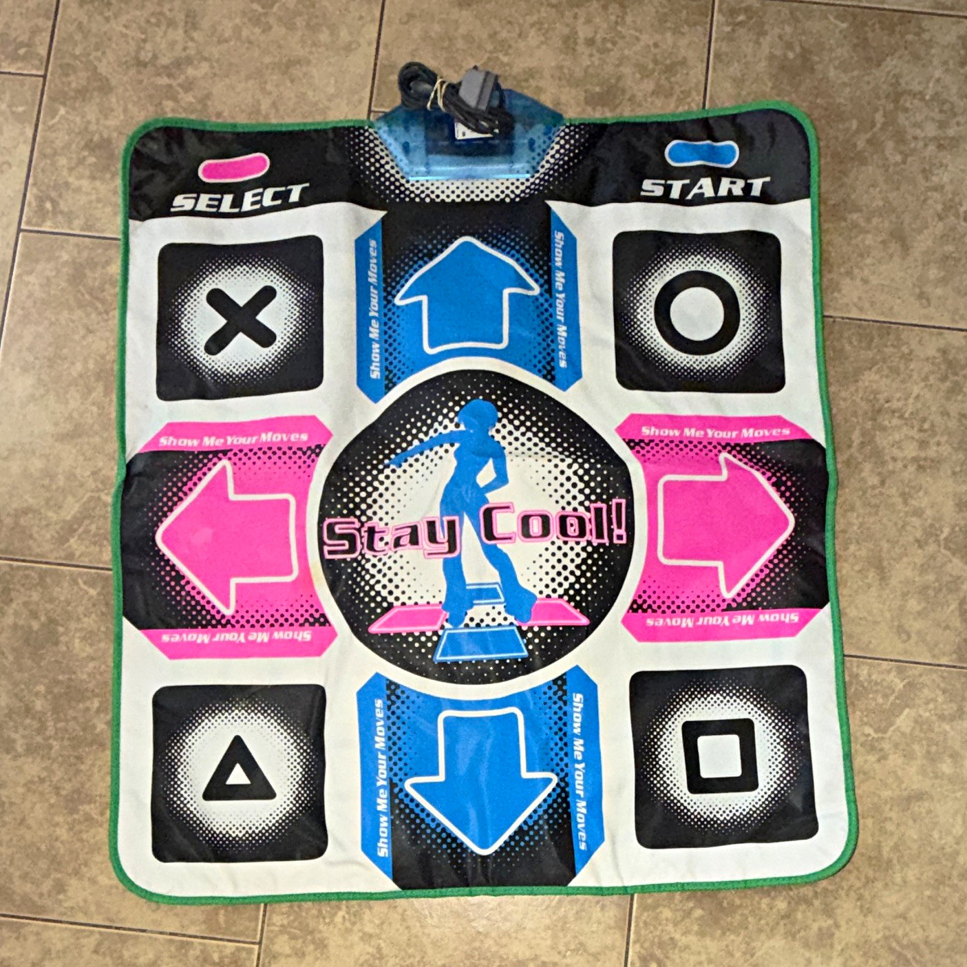 Wired Dance Pad Mat Controller for Sony PlayStation 2 PS2, Multicolor